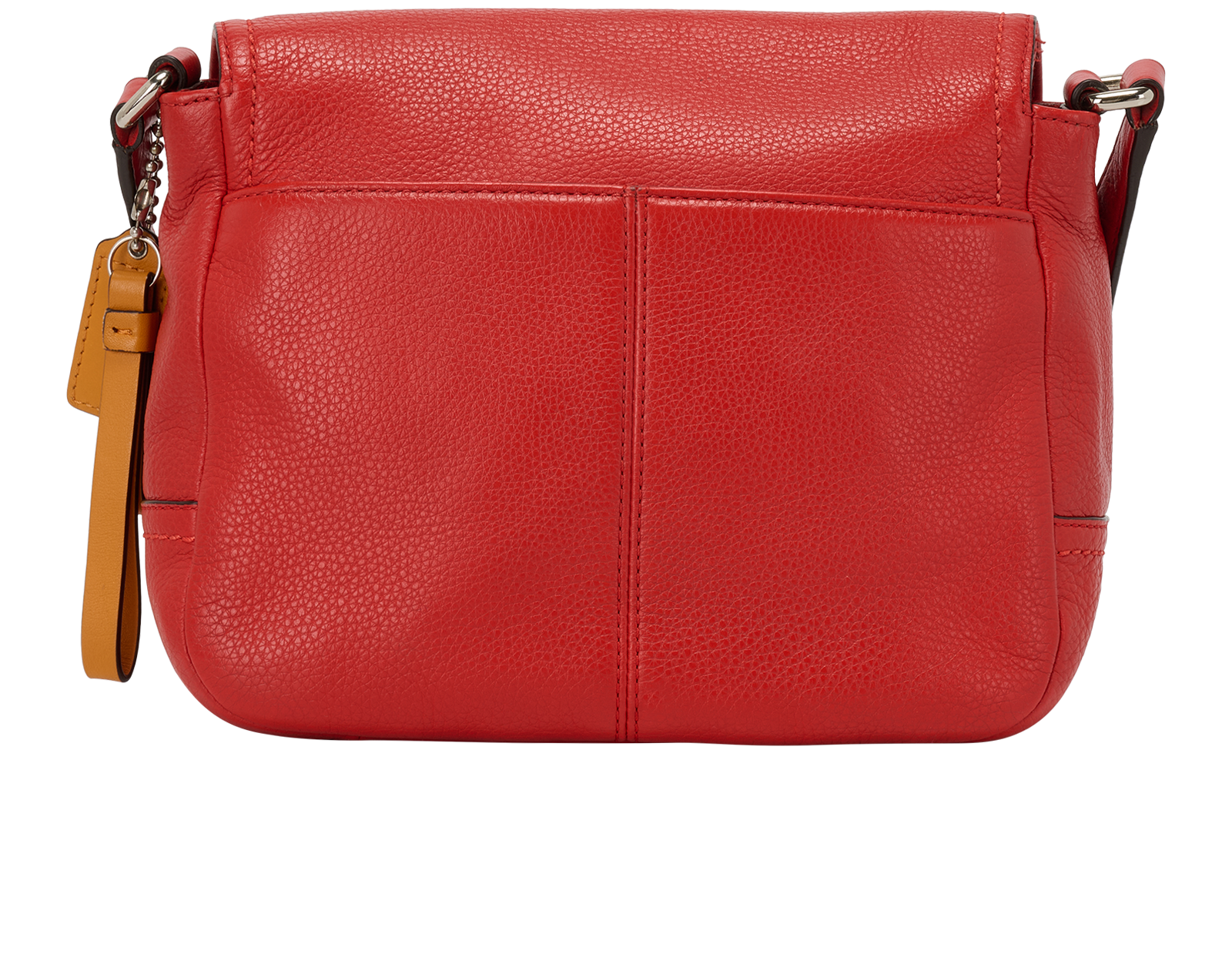 Flap Crossbody, &pound;110, Handbags, Red, Leather, Back view